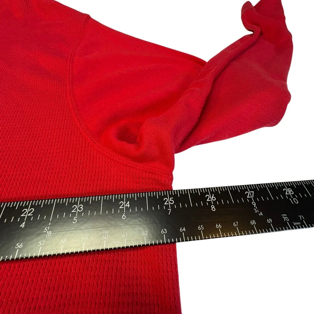 Polo Ralph Lauren Thermal Shirt 2XL Red Waffle Knit Long Sleeve Pony Logo
